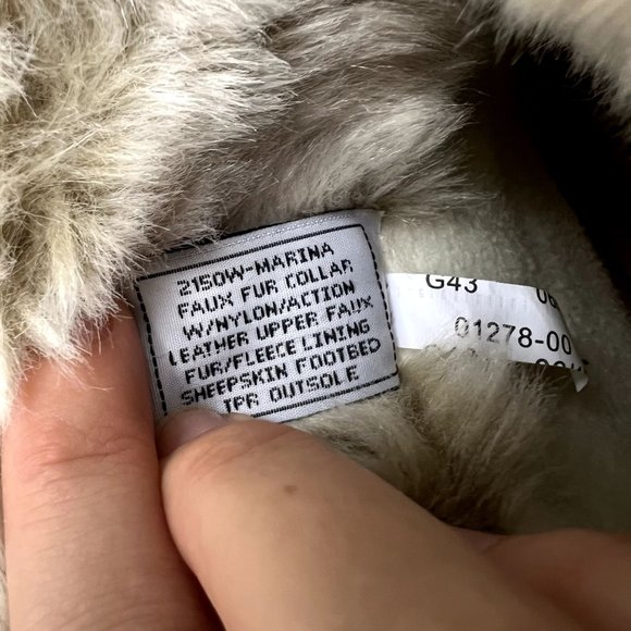 BearPaw Marina Hickory Quilted Waterproof Boot Boots Brown Navy Women's US 9 - Picture 8 of 10